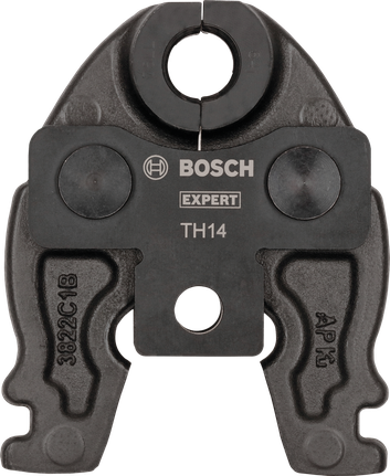Компактна пресова челюст Bosch EXPERT TH14 за пресоване на тръби по контур TH.