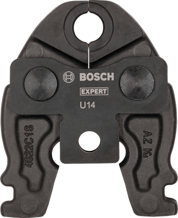 Компактна пресова челюст Bosch EXPERT U14 за U-образен контур, размер 14.
