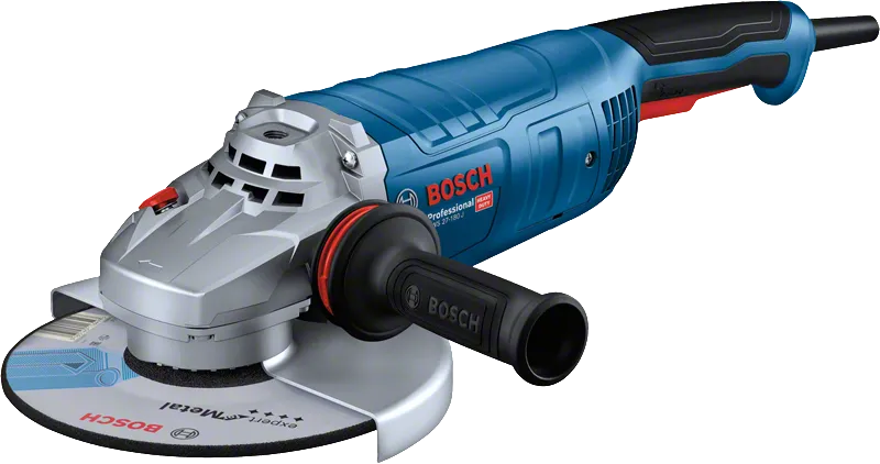 Ъглошлайф Bosch GWS 27-180 J със странична дръжка.