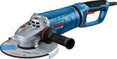 Ъглошлайф Bosch GWS 27-230 JR с ергономична дръжка.