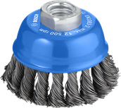 Тежка чашова четка Bosch PRO Metal 75 мм за ъглошлайфи.