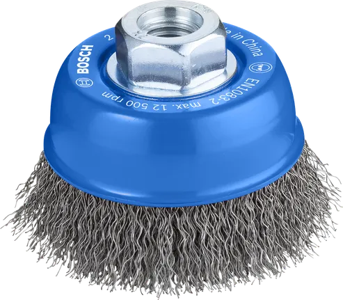 Четка за почистване на метал Bosch PRO 70 мм за ъглошлайфи.
