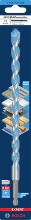 Свредло Bosch EXPERT HEX-9 Multi Construction 12×200×250 мм.