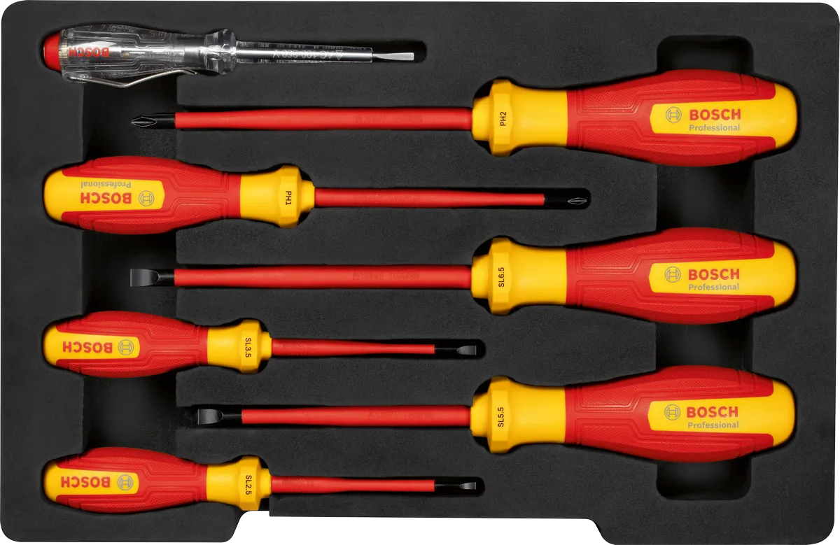 Комплект отвертки SL/PH Professional VDE, 7 части