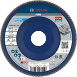 Ламелен диск Bosch PRO X571 115 мм G120 за шлайфане на метал.