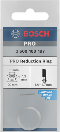 Редукционен пръстен Bosch PRO 20 x 1,2 x 16 мм.