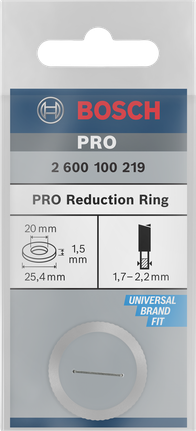 Редукционен пръстен Bosch PRO 25,4×1,5×20 мм.