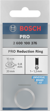 Редукционен пръстен Bosch PRO 20×0.8×16 мм.