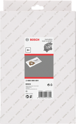 Флисова чанта Bosch за GAS 400A/GAS 12-40NA.
