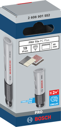 Боркоронка Bosch 19 mm PRO Tile PC Plus.