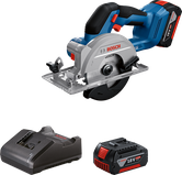 Акумулаторен циркуляр Bosch GKS 18V-51 с батерия и зарядно устройство.
