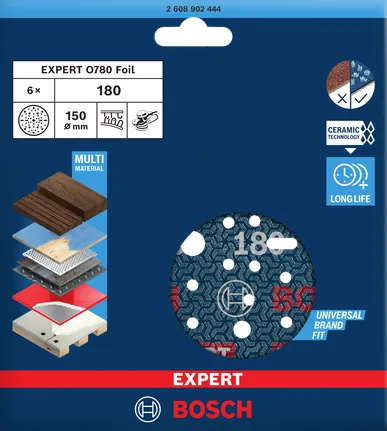 Шлайф диск Bosch 150 мм експерт G180.