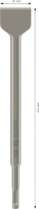 Длето-лопатка Bosch PRO SDS plus-4C 40x250 мм.