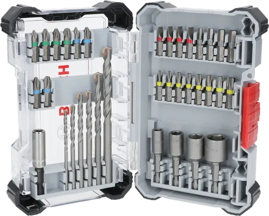Комплект отвертка Bosch Extra Hard и свредла CYL-3, 35 части.