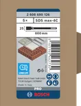 Плоско секало Bosch SDS max-4C 25×600 мм 5 броя.