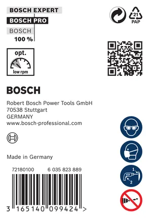 Етикет за монтажно свредло Bosch PRO Wood HSS.