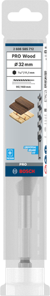 Свредло за дърво Bosch PRO 32 мм за прецизно пробиване на дърво.