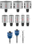 Комплект боркорони Bosch PRO Multi Material PC Plus, 11 размера.
