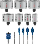 Комплект боркорони Bosch PRO Multi Material PC Plus, 13 части.