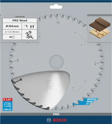 Циркулярен диск Bosch PRO Wood 254 мм.