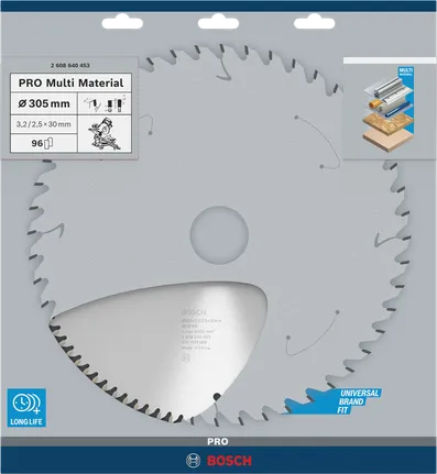 Циркулярен диск Bosch PRO Multi Material 305 мм.