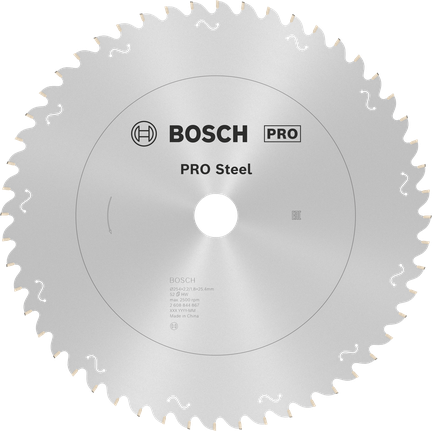 Диск за циркуляр Bosch PRO Steel 254 мм T52 за метал.