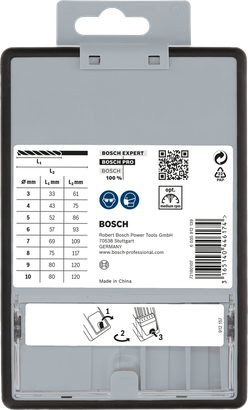 Комплект свредла Bosch PRO Wood Brad Point, 8 части.