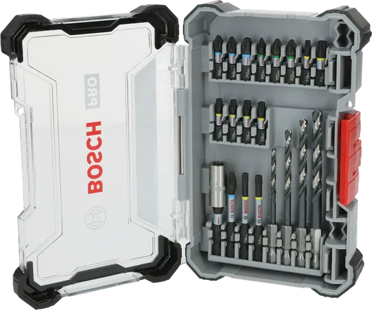 Комплект ударни перфоратори Bosch PRO Impact Metal, 20 части, за пробиване и завинтване.
