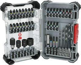 Комплект Bosch PRO Impact Metal 40 части с бормашини и битове за отвертка.