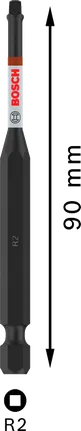 Ударен накрайник Bosch PRO Robertson R2 90 мм.