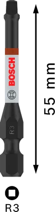 Ударен накрайник Bosch PRO Robertson R3 55 мм.