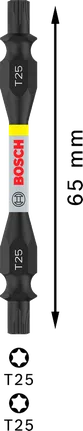 Двустранен ударен бит Bosch PRO T25 65 мм.