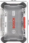 Голям празен куфар Bosch PRO с прозрачен капак.