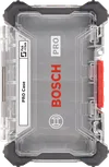 Голям празен куфар Bosch PRO с червено сигурно закопчаване.