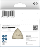 Шлайф лист Bosch PRO F460 93×93 мм G120 5 бр.