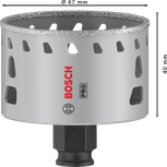 Bosch PRO Tile PC Plus боркорона 67 мм за плочки.