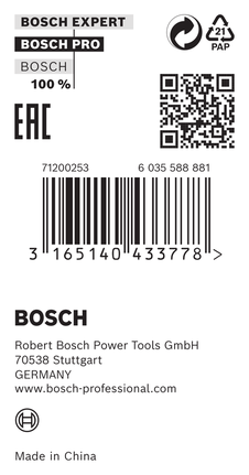 Редукционен пръстен Bosch 30 x 1,2 x 25,4 мм.