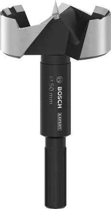 Свредло Bosch EXPERT Wood Forstner 50 мм за прецизно пробиване на дърво.