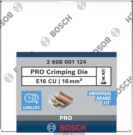 Матрица за кримпване Bosch PRO 16 mm² мед.