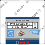 Кримпваща матрица Bosch PRO 16 mm² мед.