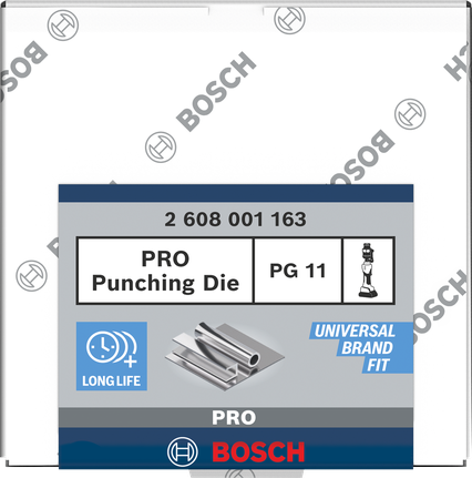 Щанцова матрица Bosch PRO PG11 за неръждаема стомана, дълъг живот.