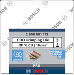 Кримпваща матрица Bosch PRO 16 mm² мед.