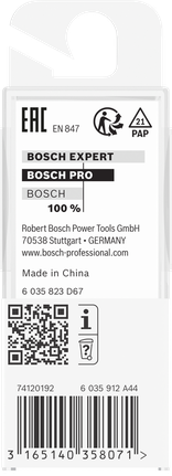 Фрезер Bosch PRO 9,5 × 25,4 мм, опашка 8 мм.