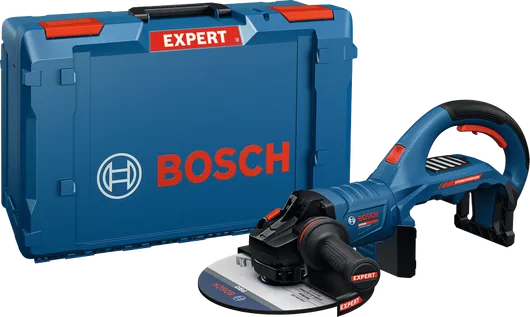 Акумулаторен ъглошлайф Bosch EXWS 18V-230P с куфар.