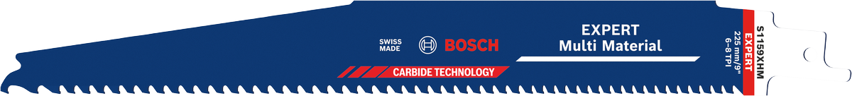 Нож Bosch EXPERT Multi Material S1159XHM с прогресивни зъби.