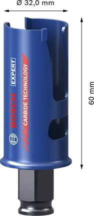 Боркорона за строителни материали Bosch EXPERT 32 x 60 мм.