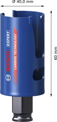 Bosch EXPERT Construction Material 40 мм карбид боркорона.