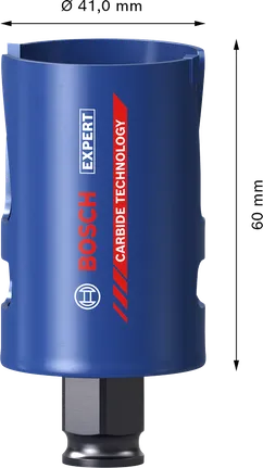 Bosch EXPERT Construction Material 41 мм боркорона, карбидна технология.