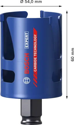 Боркорона Bosch EXPERT Construction Material 54 мм.