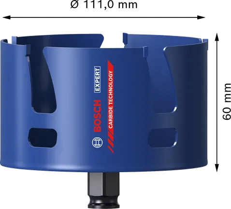 Bosch EXPERT Construction Material 111 мм карбид боркорона.